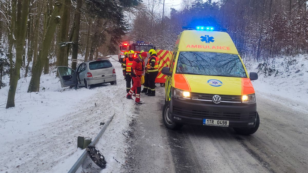 Řidič na Novojičínsku zemřel poté, co s osobním autem naboural do stromu